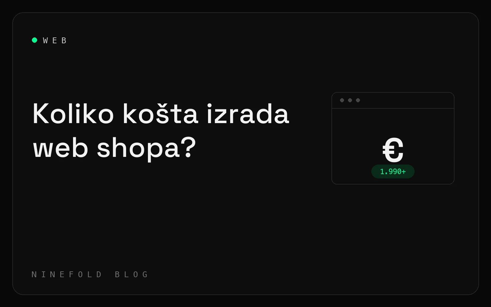 Koliko košta izrada web shopa u Hrvatskoj?