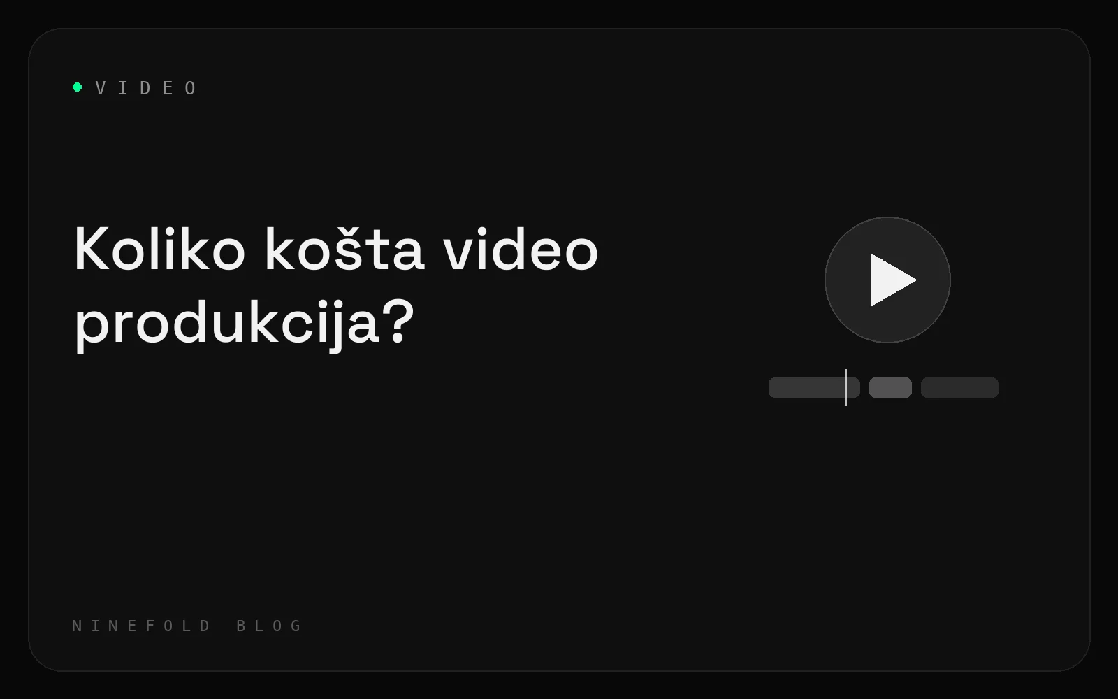 Koliko košta video produkcija u Hrvatskoj?