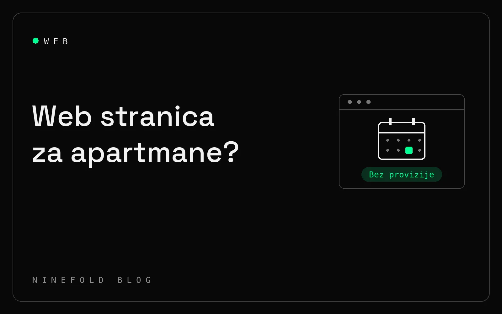 Web stranica za apartmane: isplati li se uz Booking i Airbnb?