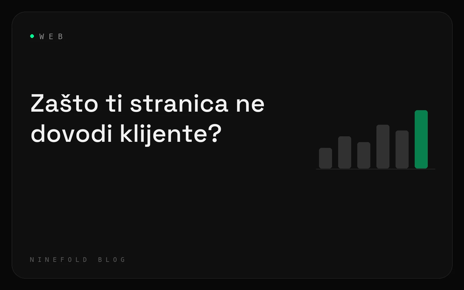 Zašto tvoja web stranica ne dovodi klijente (7 razloga)